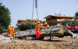 demolizione vecchio ponte via della Storta foto comune di Roma