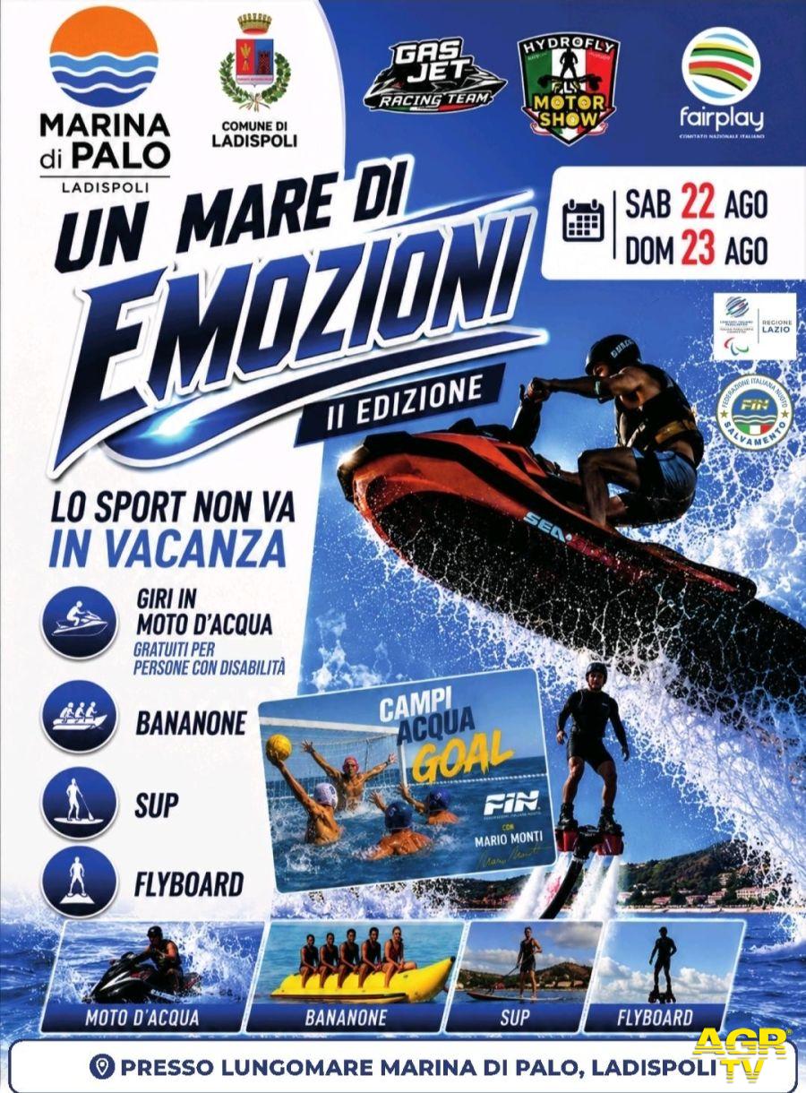 Mareemozioni locandina evento a Ladispoli Mareemozioni locandina evento a Ladispoli