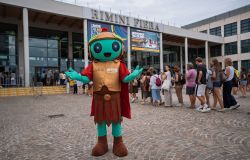 ADR al meeting di Rimini, al padiglione del MIT spazio interattivo dedicato al Piano di Sviluppo del “Leonardo da Vinci”