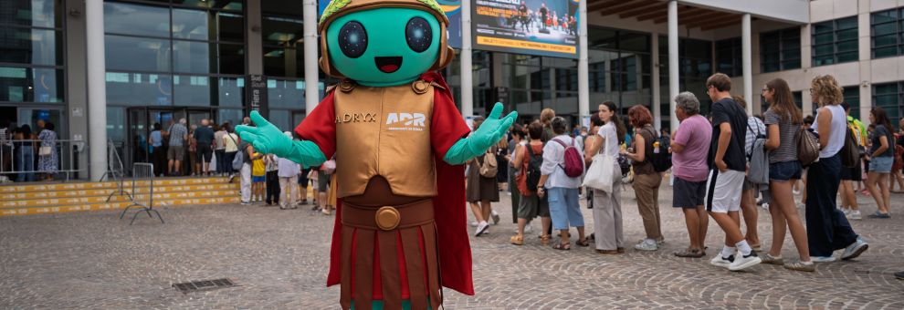ADR al meeting di Rimini, al padiglione del MIT spazio interattivo dedicato al Piano di Sviluppo del “Leonardo da Vinci”