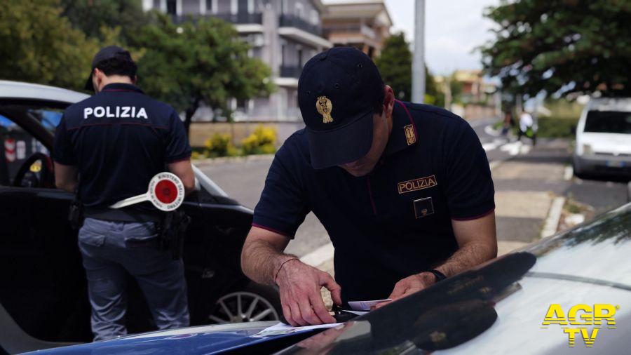 Polizia Quarticciolo agenti intervenuti Polizia Quarticciolo agenti intervenuti