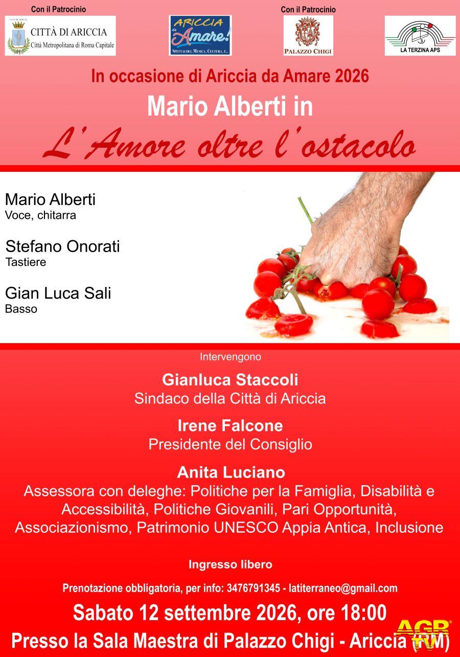 Maanifesto conceerto Ariccia d'amare M°Alberti Maanifesto conceerto Ariccia d'amare M°Alberti