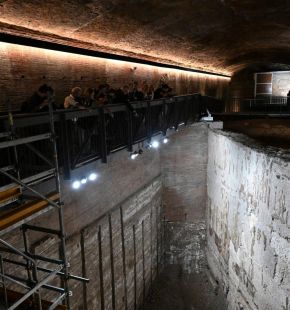 Roma, Terme di Traiano, riqualificata l'Esedra della galleria sotteranea del Colle Oppio