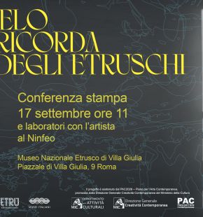 Museo Etrsco Valle Giulia, Diego Cibelli firma la nuova installazione: Il cielo si ricorda degli Etruschi