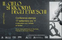 Museo Etrsco Valle Giulia, Diego Cibelli firma la nuova installazione: Il cielo si ricorda degli Etruschi