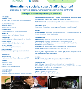 Roma, premio Alessandra Bisceglie, il giornalismo sociale si interroga sul futuro Roma, premio Alessandra Bisceglie, il giornalismo sociale si interroga sul futuro