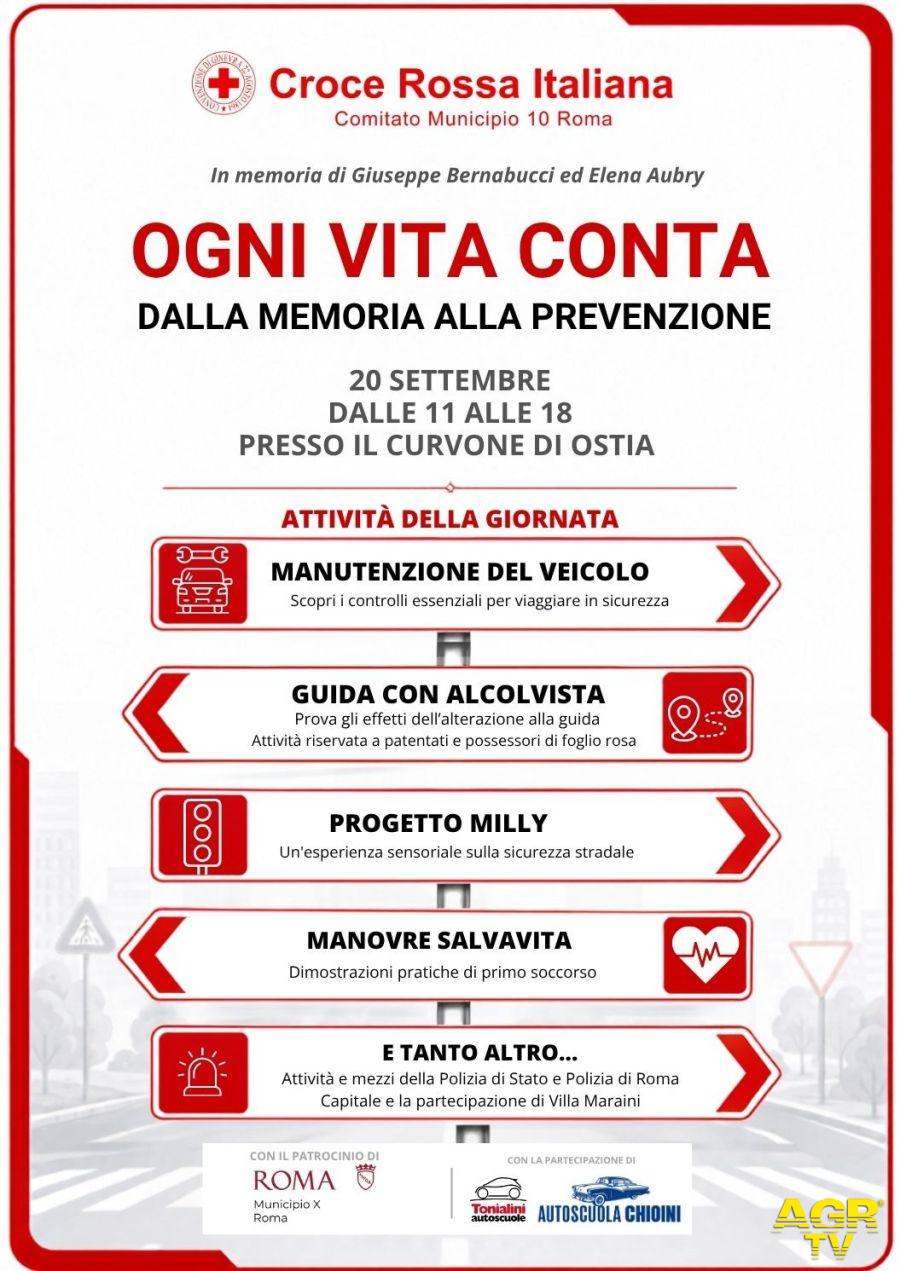 Ostia Ogni Vita Conta 20 settembre sicurezza stradale - locandina evento Ostia Ogni Vita Conta 20 settembre sicurezza stradale - locandina evento