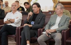 Il presidente della Terenzi Sport Eventi Claudio Terenzi durante il suo intervento