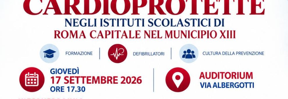 Roma, Scuole cardioprotette, una campagna che coinvolgerà 15 istituti