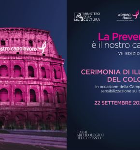 Roma, dal 22 settembre il Colosseo si tinge di rosa....simbolo della prevenzione dei tumori al seno