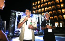 Corsa Futurista 2026 il presidente di Asi Claudio Barbaro con l'organizzatore Ferdinando Colloca