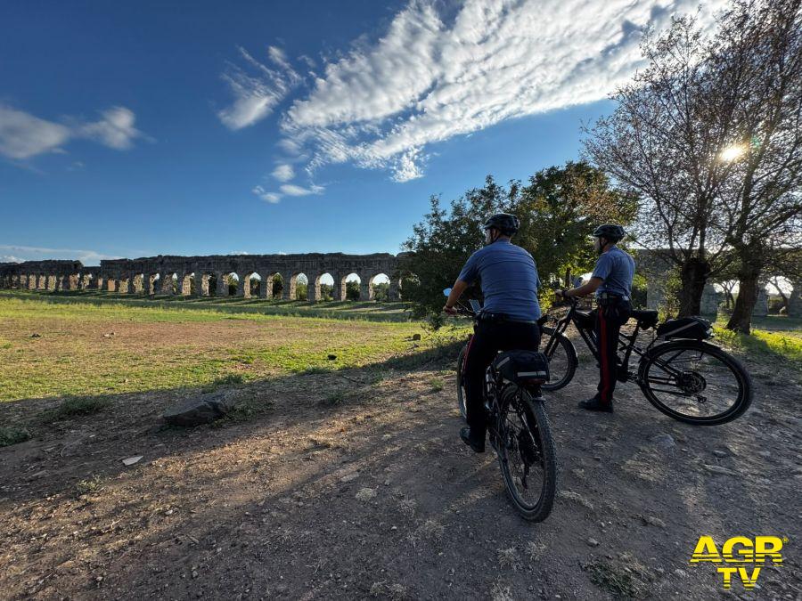 Carabinieri Casilina controlli parco acquedotti Carabinieri Casilina controlli parco acquedotti