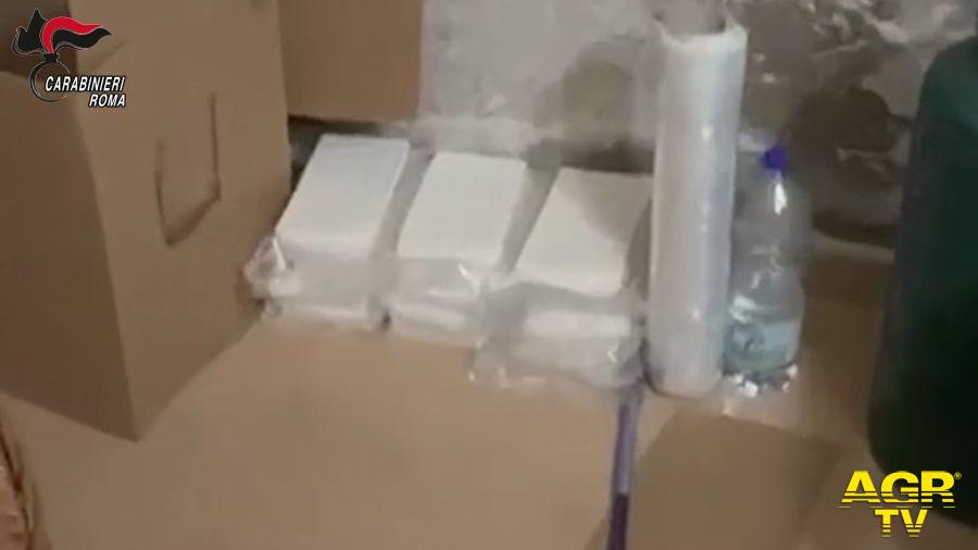 Carabinieeri Civitavecchia la droga sequestrata Carabinieeri Civitavecchia la droga sequestrata