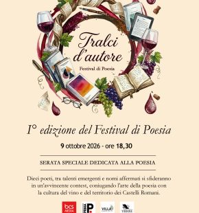 Grottaferrata, arte,vino e poesia alla prima edizione del Festival: Tralci d'autore