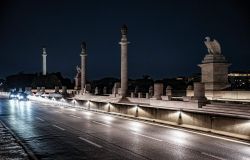 Roma Ponte Flaminio, inaugurata la nuova illuminazione