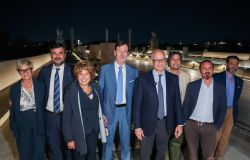 Ponte Flaminio inaugurazine nuova illuminazione