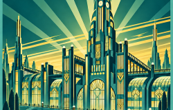 Illustrazione stile Déco di Andrea Speziali