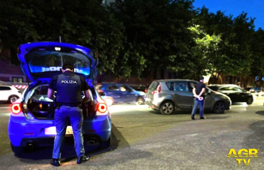 Polizia V Distretto in azione al Quarticciolo Polizia V Distretto in azione al Quarticciolo