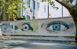 Roma, a Testaccio il progetto creativo di un murals che si tocca con le mani...ed accessibile anche agli ipovedenti