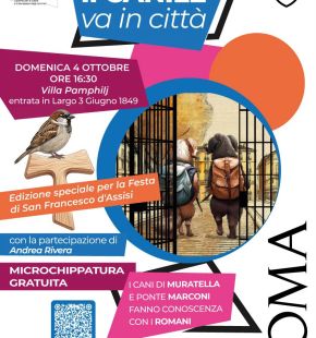 Roma Villa Pamphili, Il Canile va in città, domenica 4 ottobre