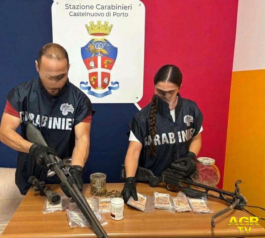 Carabinieri Bracciano droga ed armi sequestrate a Castelnuovo di porto Carabinieri Bracciano droga ed armi sequestrate a Castelnuovo di porto
