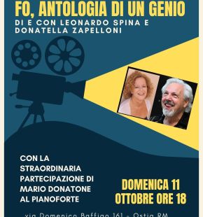 Domenica al Teatro Fara Nume di Ostia uno spettacolo dedicato a Dario Fo