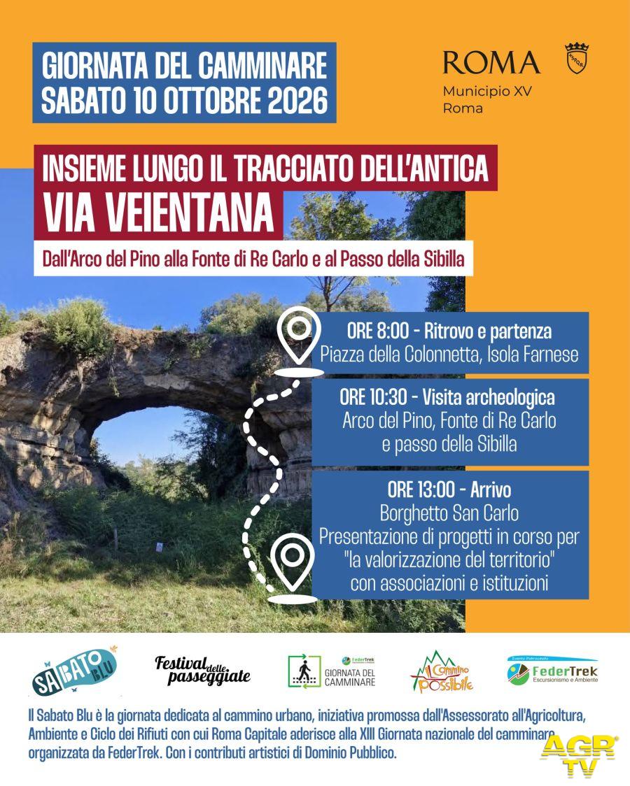 Municipio XV giornata del camminare SabatoBlu2026 Municipio XV giornata del camminare SabatoBlu2026
