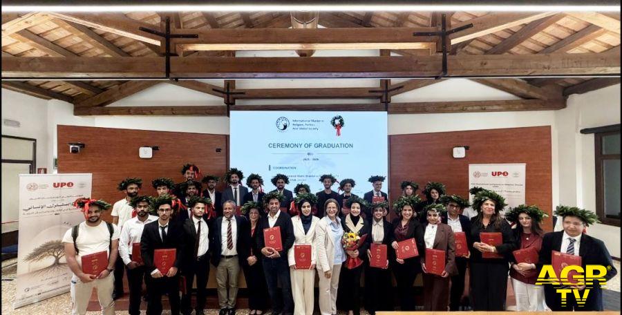 cerimonia ufficiale di consegna dei riconoscimenti dedicata a trenta studenti del Master -  Foto da Video Comunicato - Credits R. Chessa