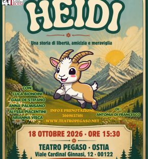 Al Teatro Pegaso per gli spettatori più piccoli domenica in scena le avventure di “Heidi”