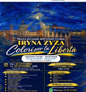Colori per la libertà: a Roma l'arte di Iryna Zyza come respiro di pace