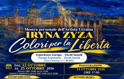Colori per la libertà: a Roma l'arte di Iryna Zyza come respiro di pace