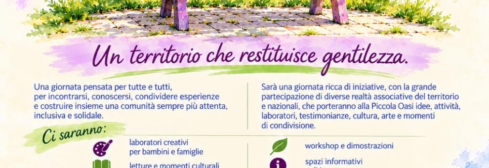 Sabato è la Giornata della Gentilezza. L’iniziativa alla Piccola Oasi della Stella Polare Sabato è la Giornata della Gentilezza. L’iniziativa alla Piccola Oasi della Stella Polare