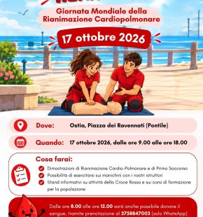 Impariamo a soccorrere con la Croce Rossa Italiana. L’iniziativa sabato al Pontile