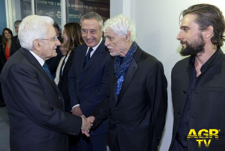 il presidente Mattarella incontra Michele Placido alla festa del cinema foto Presidenza della Repubblica il presidente Mattarella incontra Michele Placido alla festa del cinema foto Presidenza della Repubblica