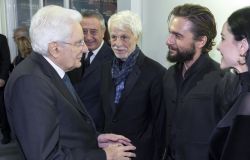 il presidente Mattarella incontra Giuseppe De Domenico attore protagonista miniserie Livatino foto presidenza della Repubblica