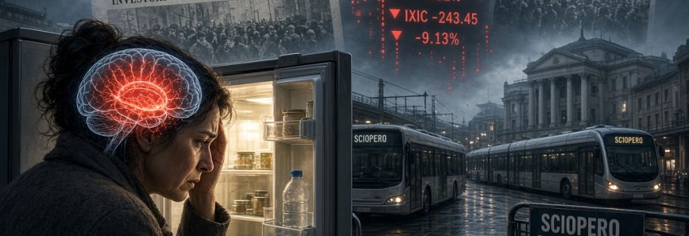 Sciopero tir e ansia da spesa: la psicologia del panico collettivo