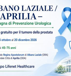 Albano e Aprilia: screening prostata e PSA gratuito negli ospedali