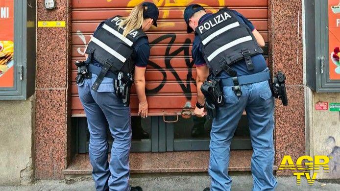 Roma Termini: controlli Polizia, chiuso bar e locali Roma Termini: controlli Polizia, chiuso bar e locali