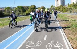 Roma, inaugurato il nuovo itinerario ciclopedonale Viadotto dei presidenti