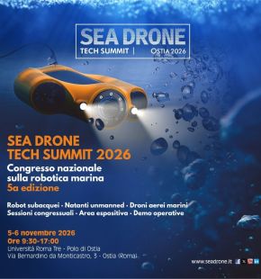 Ostia, droni marini, nuove applicazioni civili e militari, V Congresso nazionale robotica acquatica