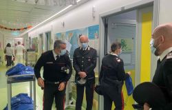 Carabinieri Trionfale in visita al Policlinico Gemelli pediatrica oncologica