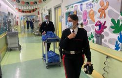 Carabinieri Trionfale in visita al Policlinico Gemelli pediatrica oncologica