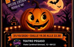 Al teatro Pegaso la festa di Halloween per i bimbi: sabato serata evento e domenica lo spettacolo