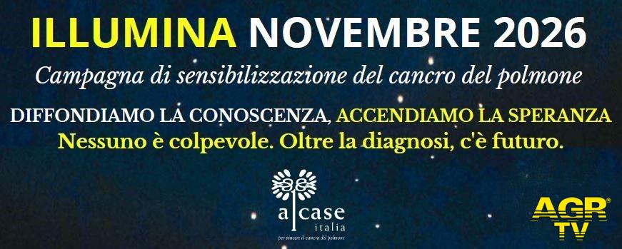 Illumina Novembre 2026: campagna contro il tumore del polmone Illumina Novembre 2026: campagna contro il tumore del polmone