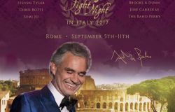 A Roma la 4ª Celebrity Fight Night in Italy con Bocelli.