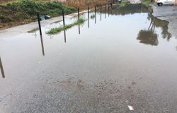 Roma, litorale sott'acqua con le pioggie