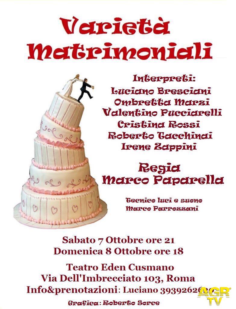 Roma, Varietà matrimoniali nel week end Roma, Varietà matrimoniali nel week end