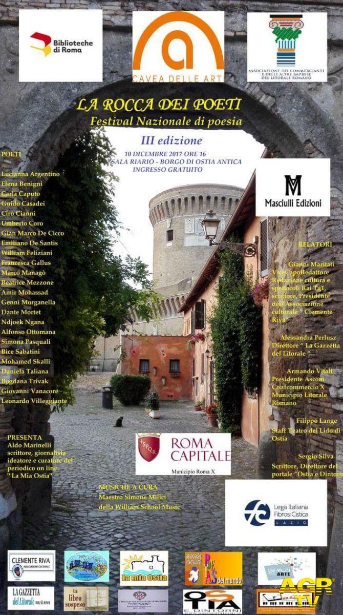 Ostia, domenica la Rocca dei Poeti. Festival Nazionale di Poesia