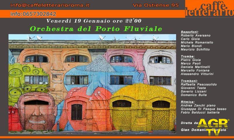 Roma, l'Orchestra del Porto Fluviale al caffè letterario Roma, l'Orchestra del Porto Fluviale al caffè letterario
