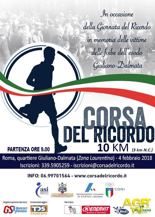 Domenica al via la V° edizione della Corsa del ricordo